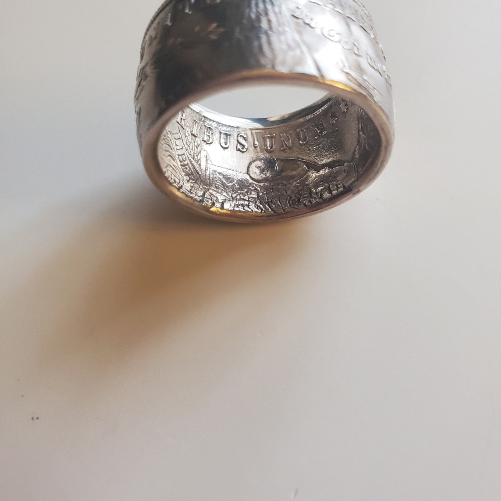 Silver Engraved Ring - image 5